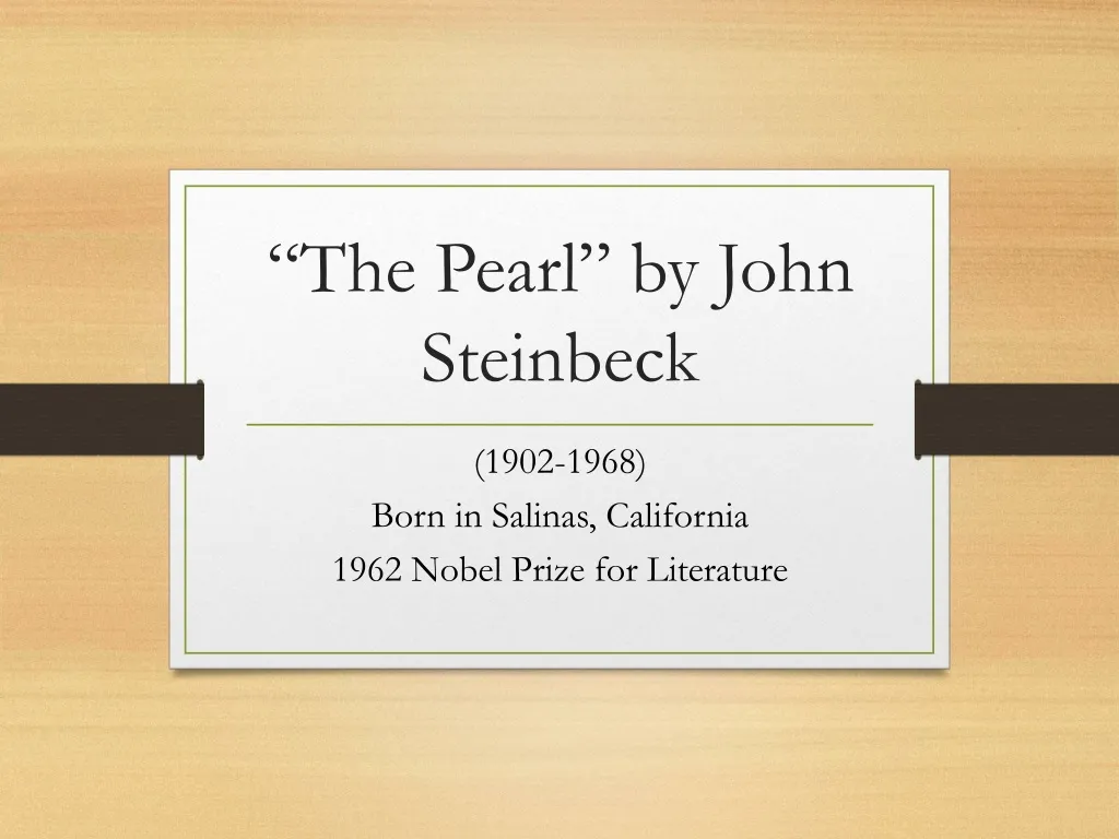 the pearl john steinbeck the ciilege