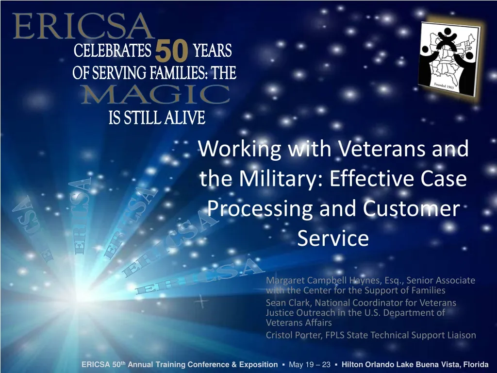 working with veterans and the military effective case processing and customer service n.