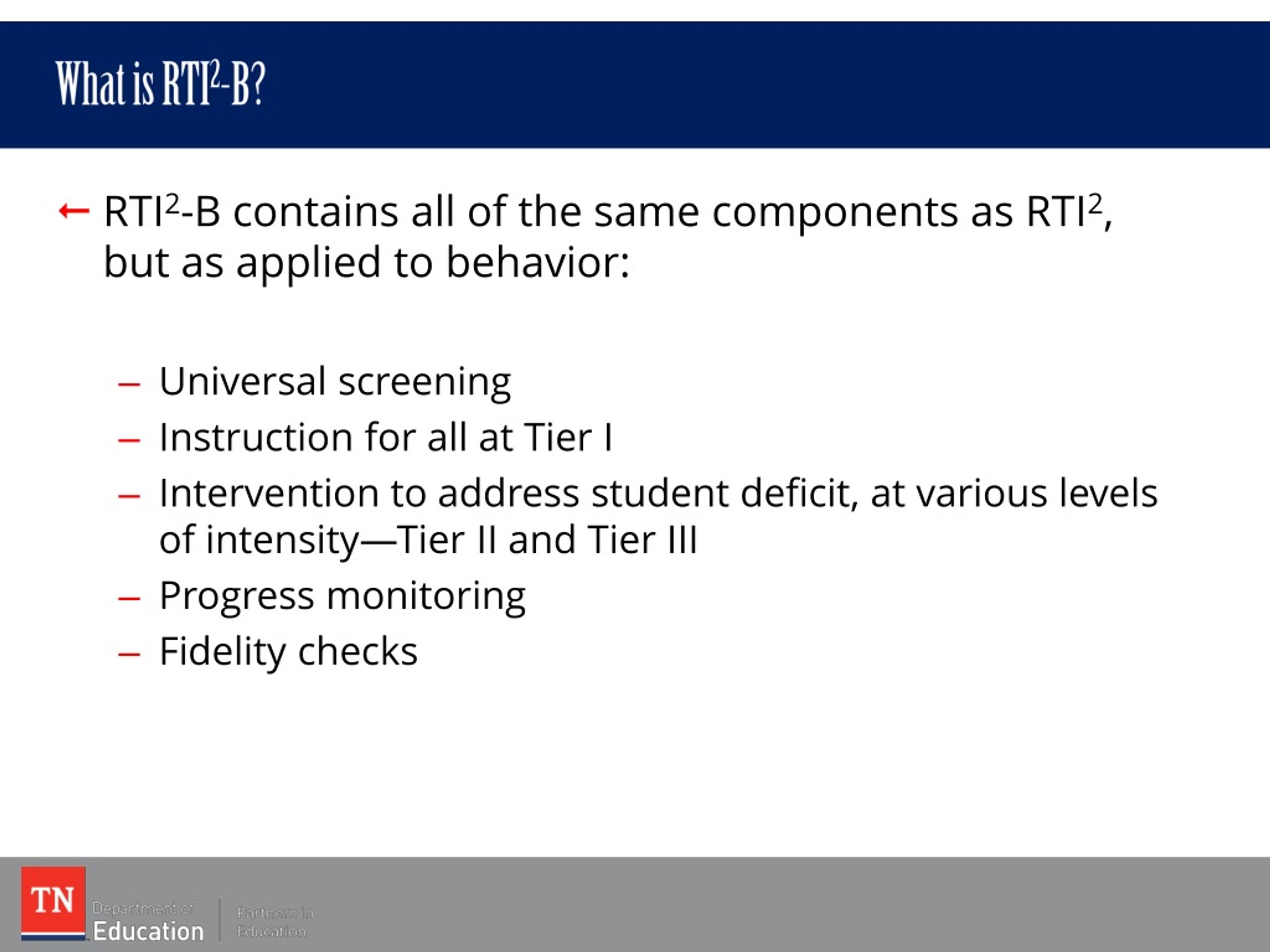 PPT - Response To Instruction And Intervention For Behavior (RTI 2 -B ...