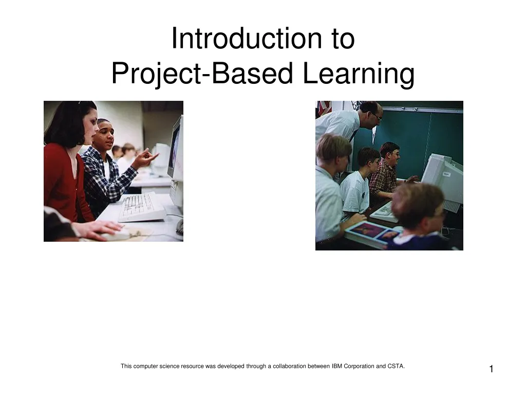 introduction to project based learning n.