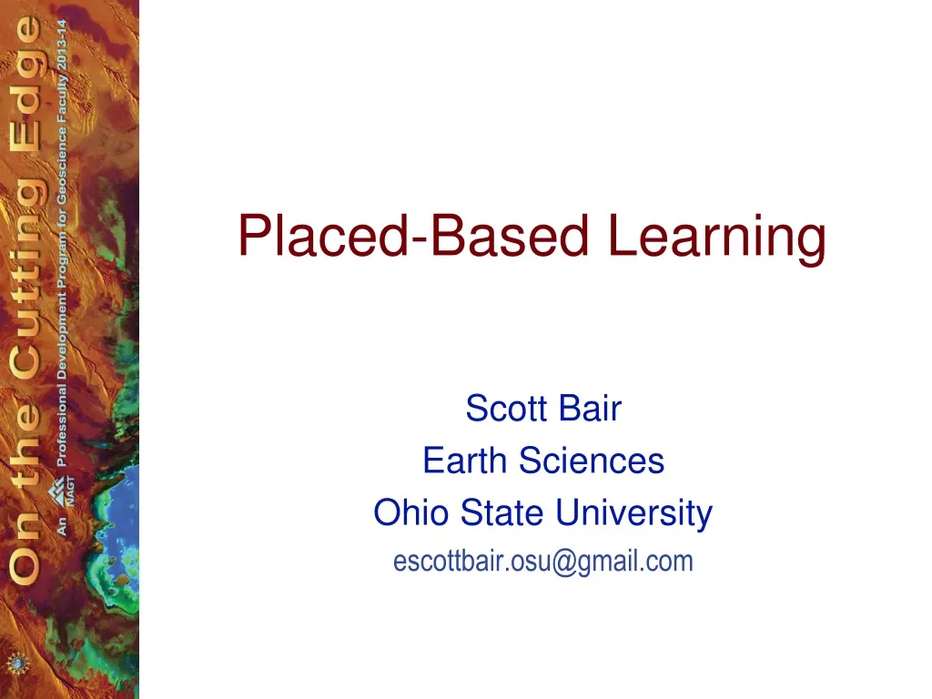 placed based learning n.