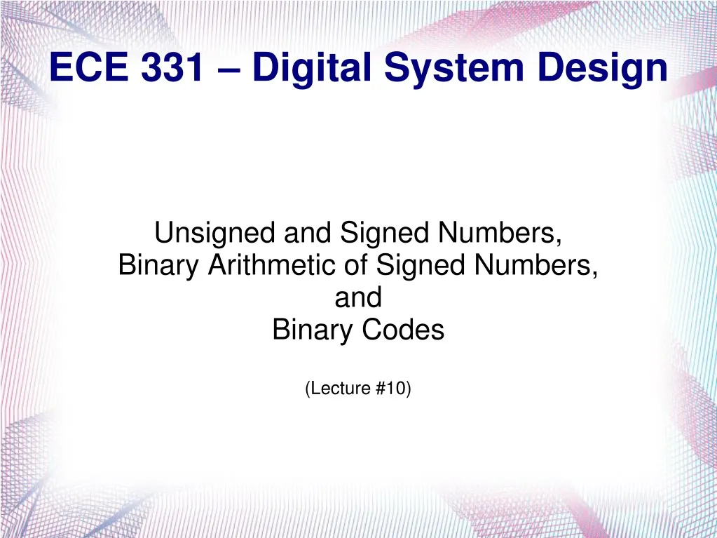ece 331 digital system design n.
