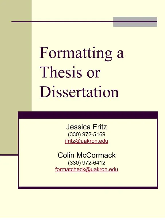 duke dissertation formatting