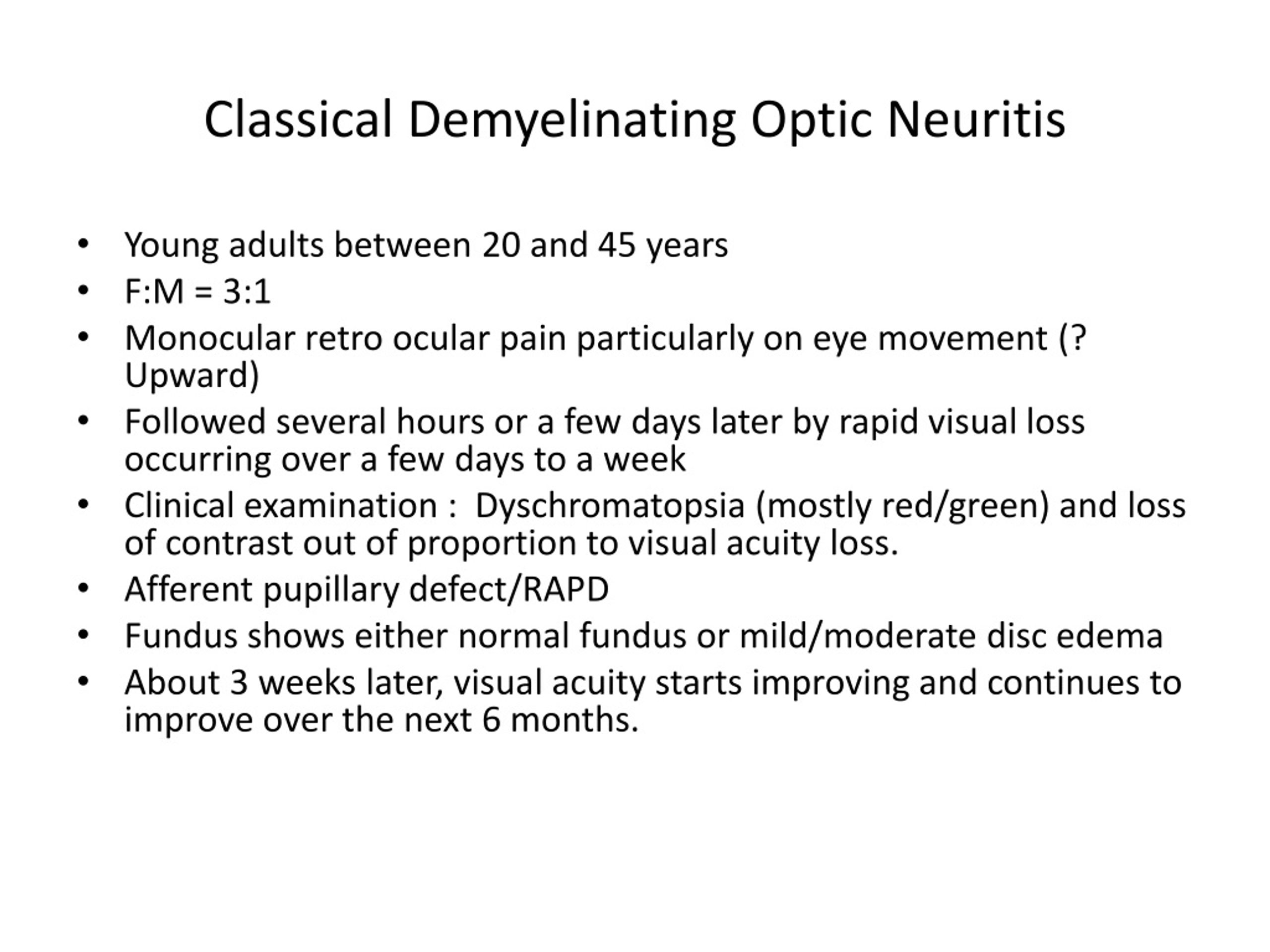 PPT - The Optic Neuritis Treatment Trial ( ONTT ) PowerPoint ...