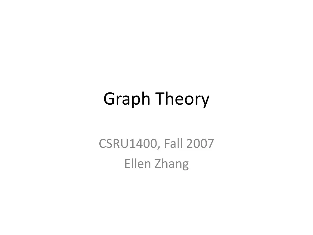 graph theory n.