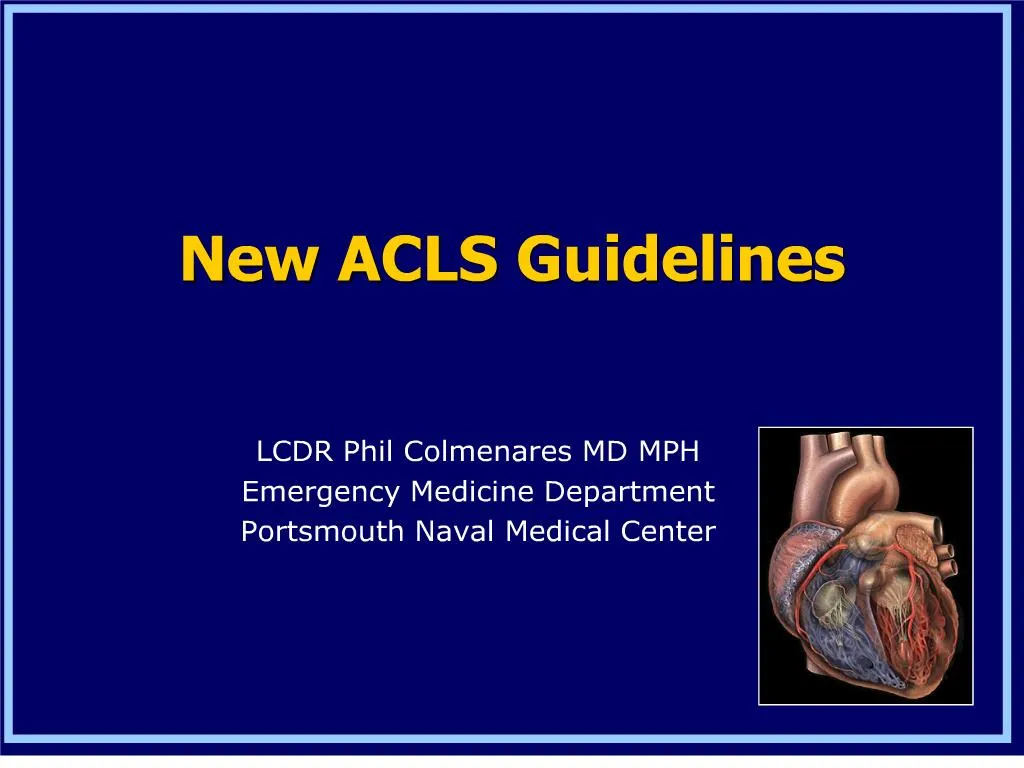 Ppt New Acls Guidelines Powerpoint Presentation Free Download Id