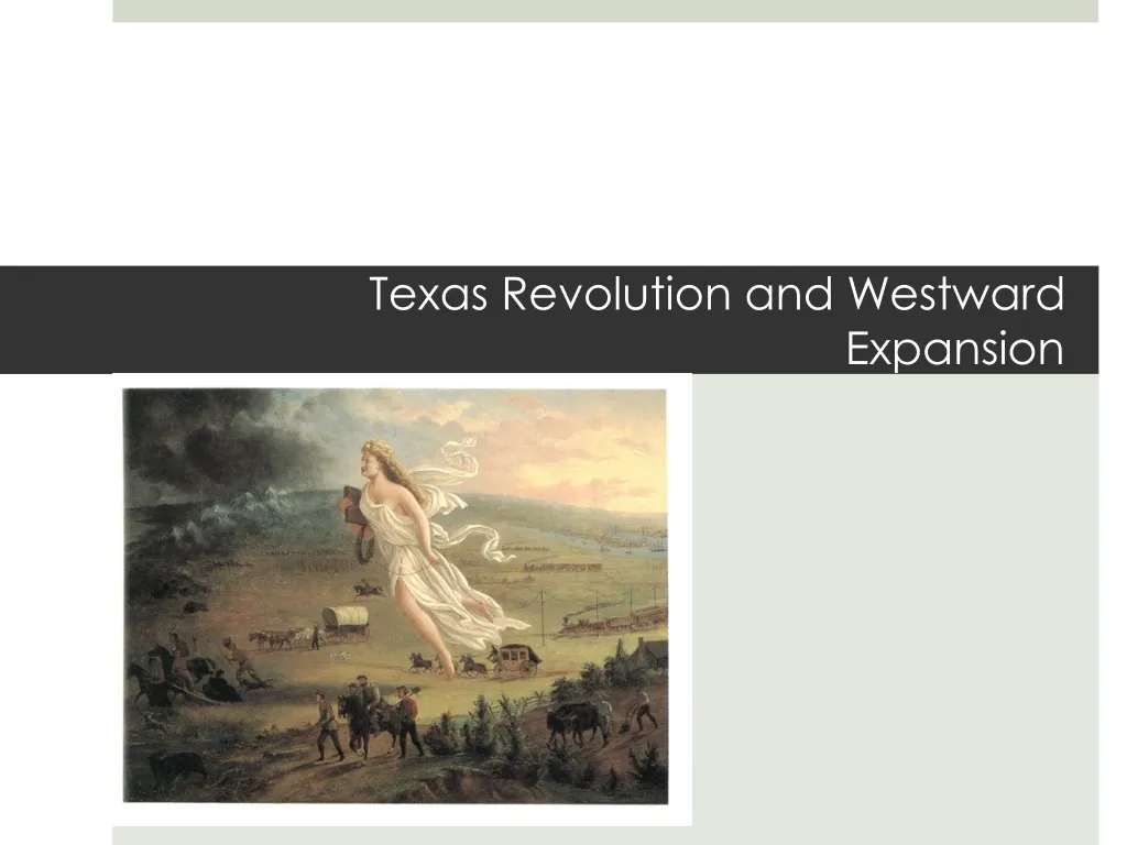 texas revolution and westward expansion n.