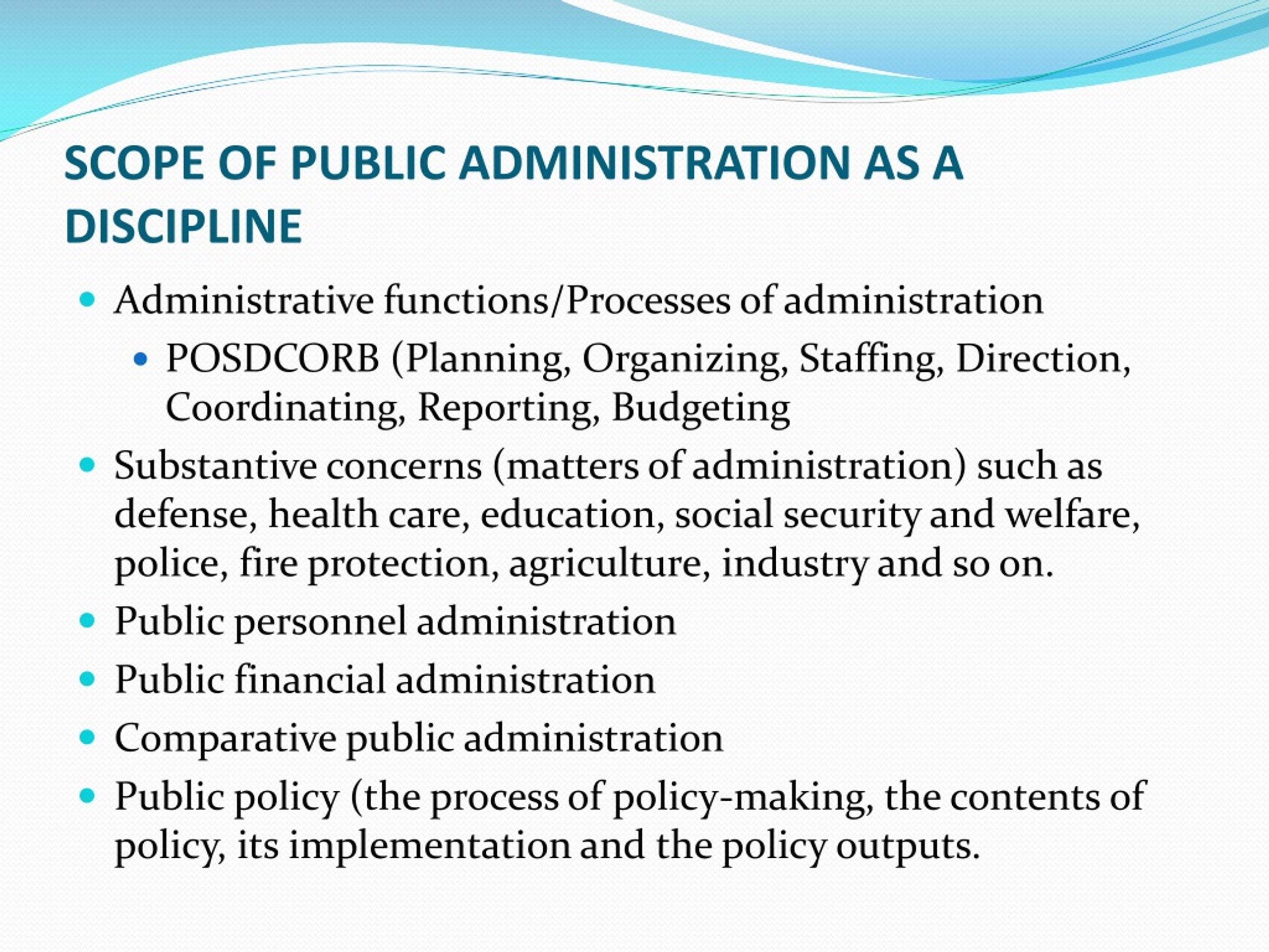 case study related to public administration