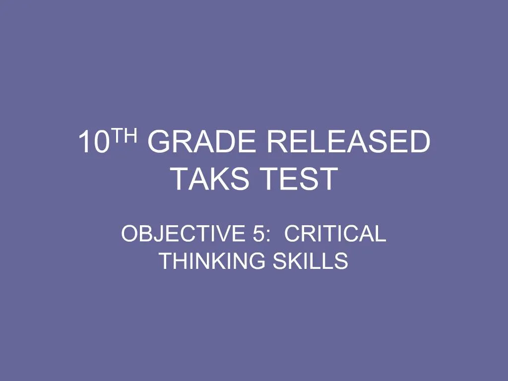 ppt-10th-grade-released-taks-test-powerpoint-presentation-free