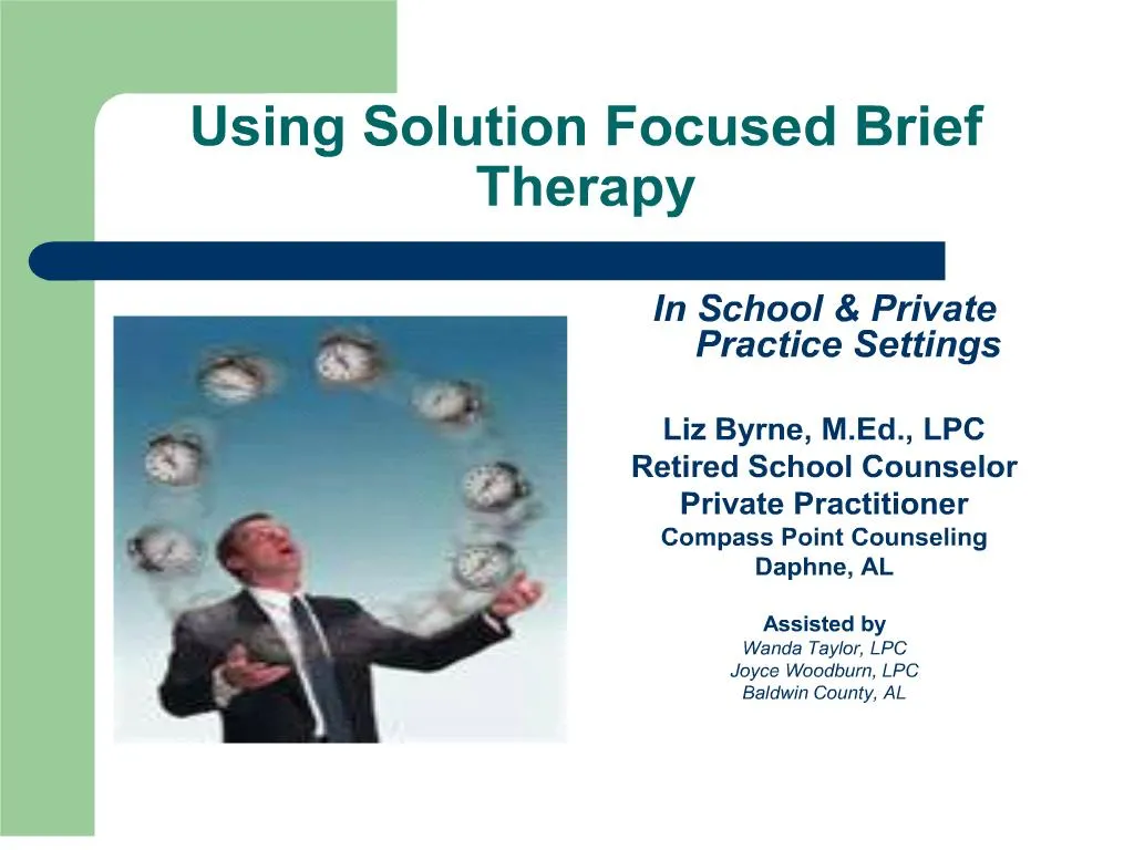 PPT - Using Solution Focused Brief Therapy PowerPoint Presentation ...