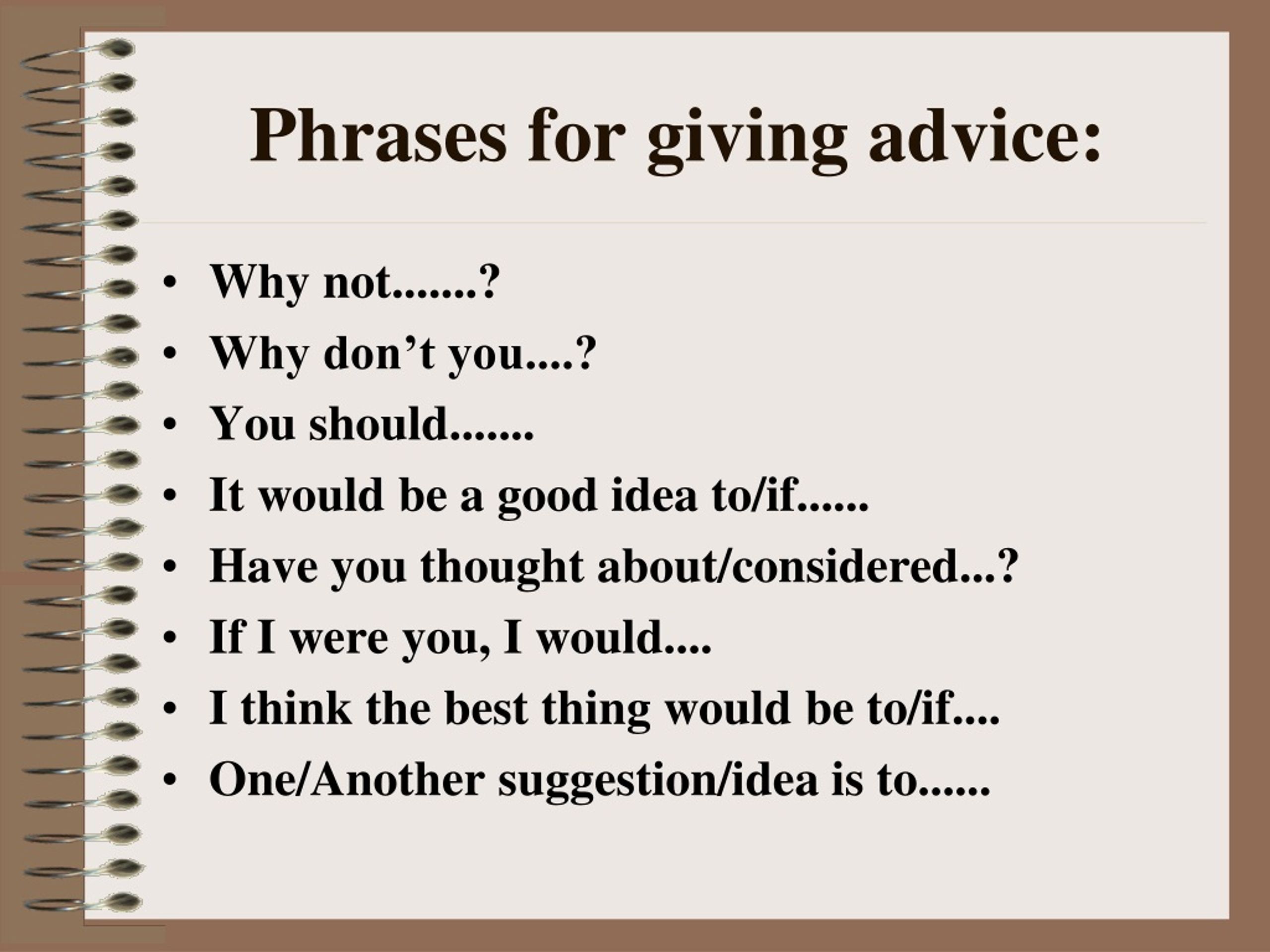 Page phrase. Letter of advice пример. Giving advice упражнения. Advice на английском. Giving advice phrases.