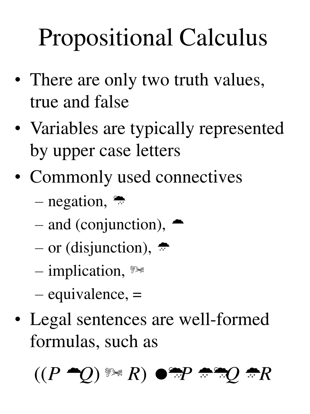 PPT - Propositional Calculus PowerPoint Presentation, Free Download ...