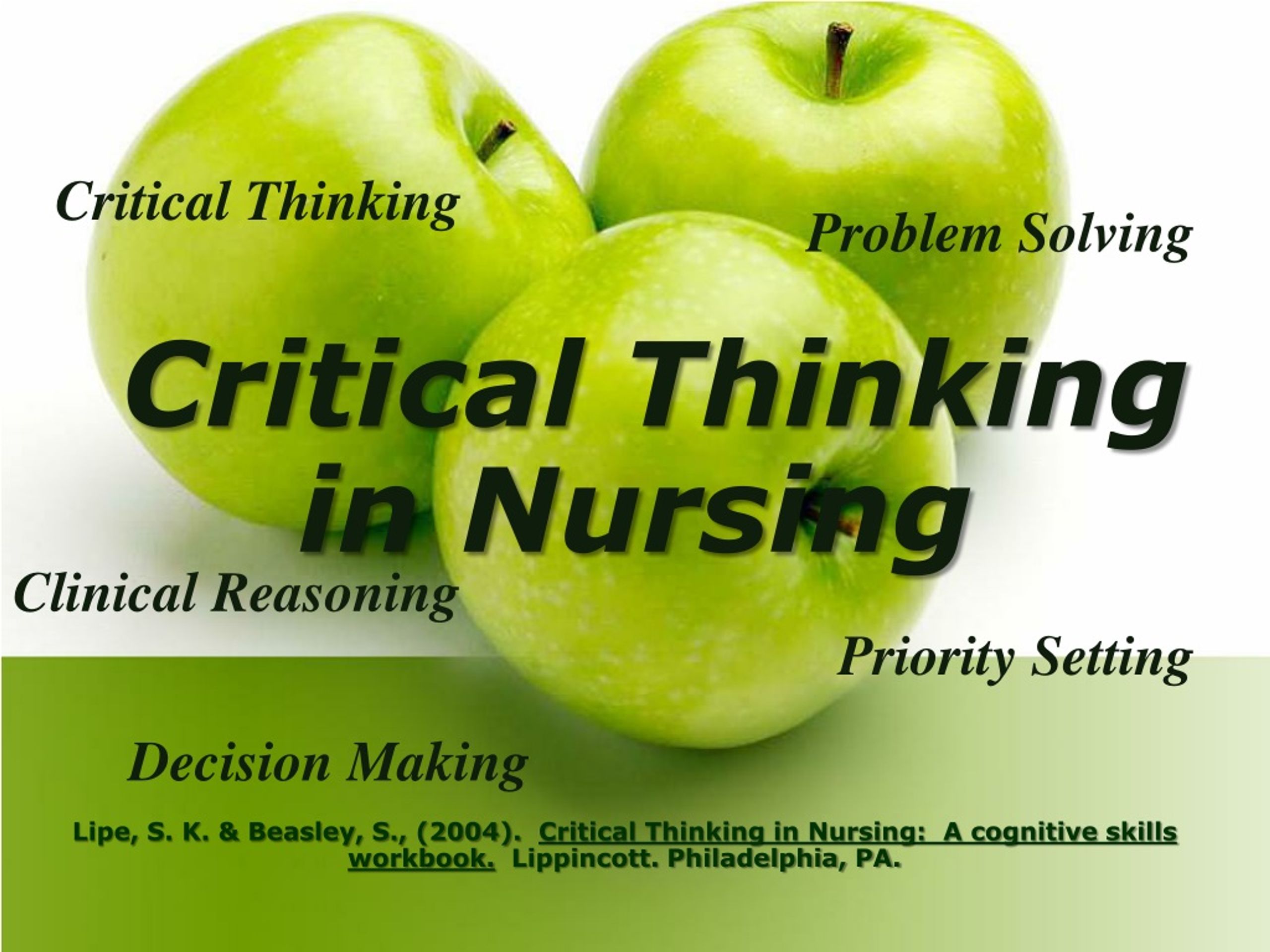 tips for critical thinking nursing