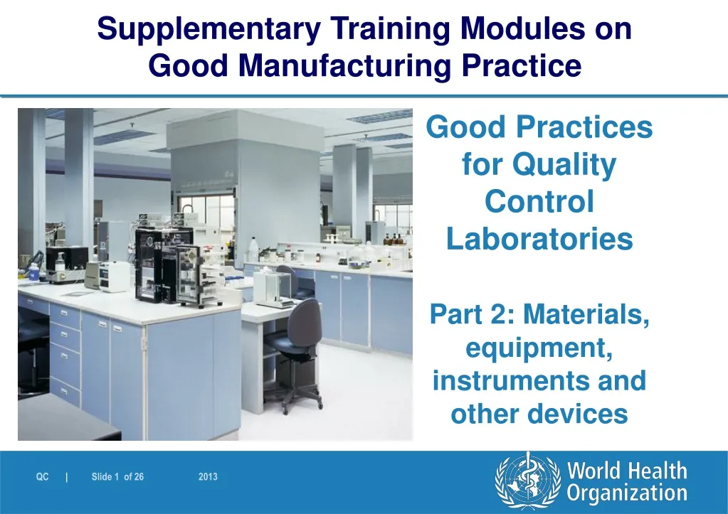 supplementary training modules on good n.