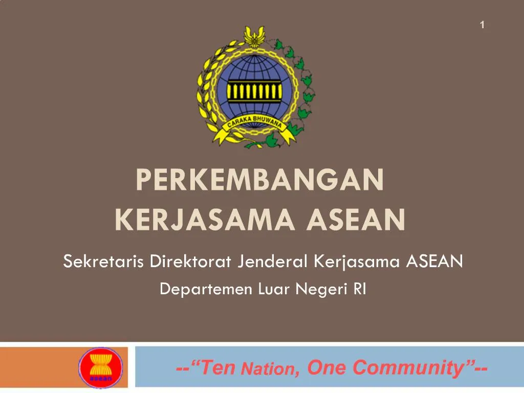 Ppt Perkembangan Kerjasama Asean Powerpoint Presentation Free Download Id 225158