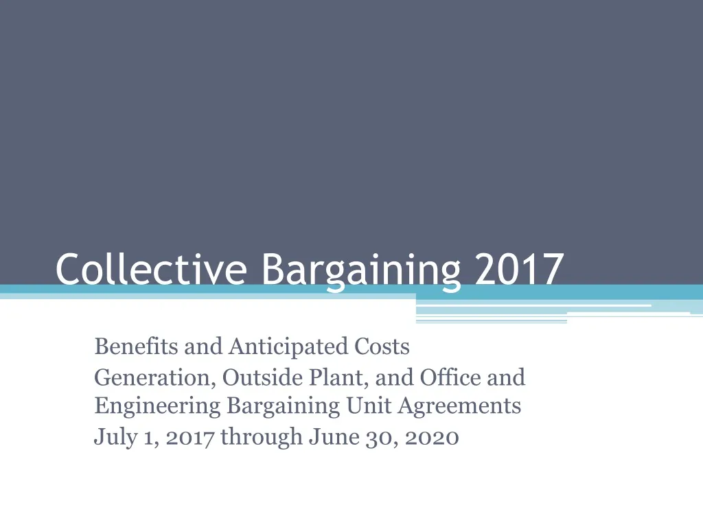 collective bargaining 2017 n.