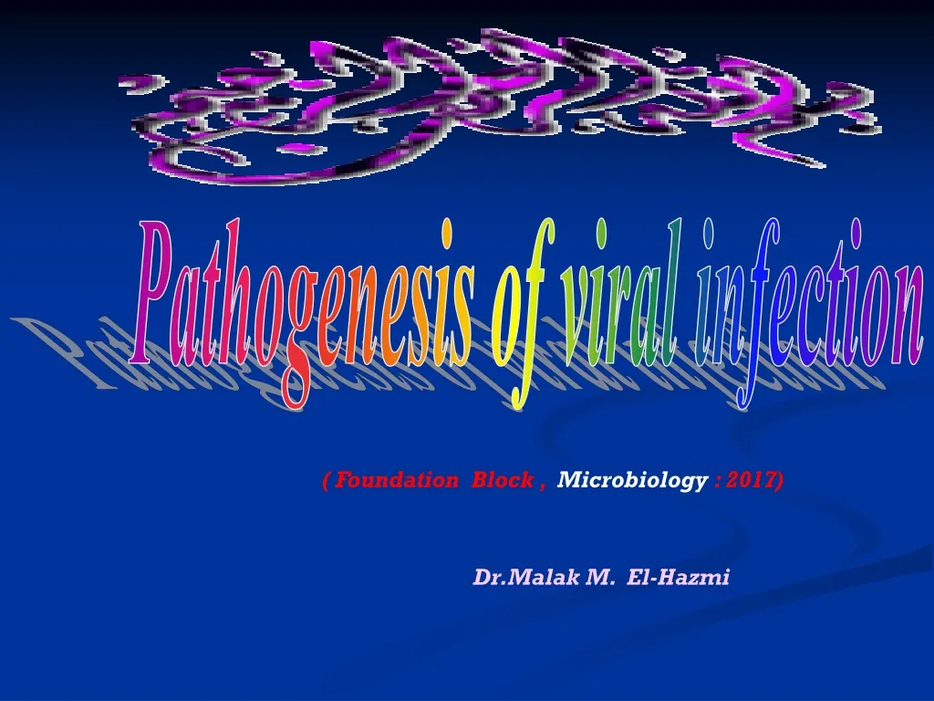 pathogenesis of viral infection n.