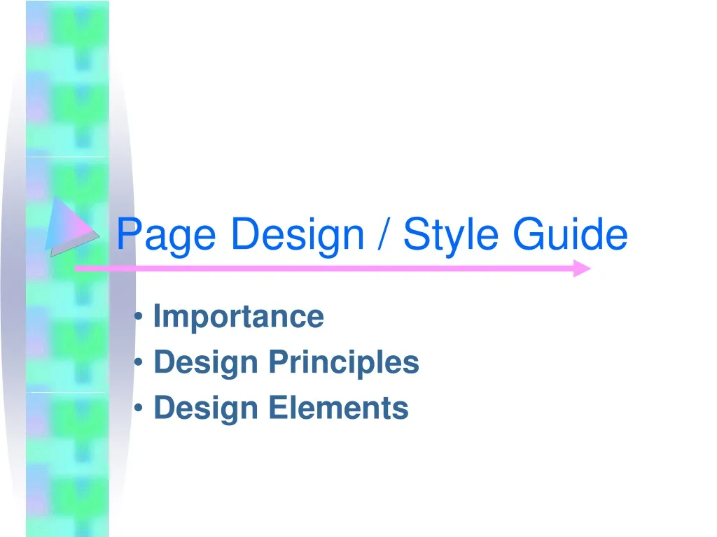 page design style guide n.