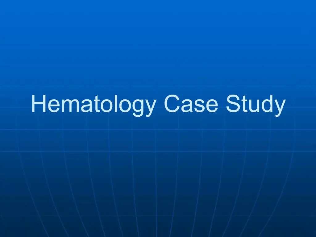 thesis topic in hematology