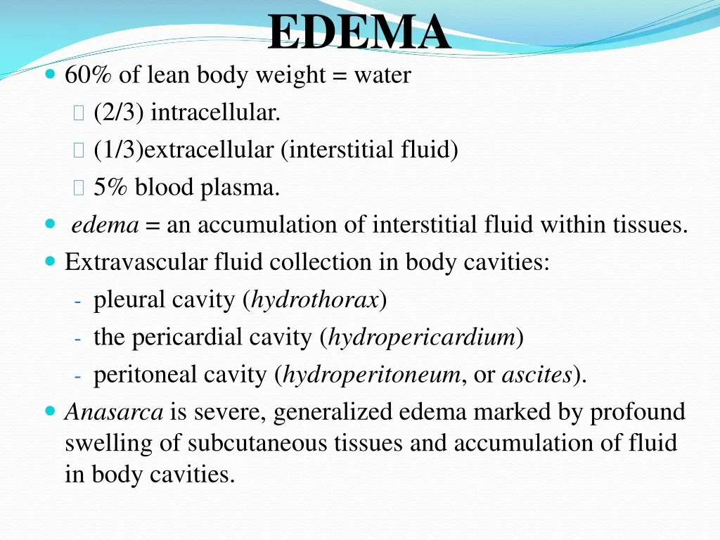 PPT - EDEMA PowerPoint Presentation, free download - ID:227390