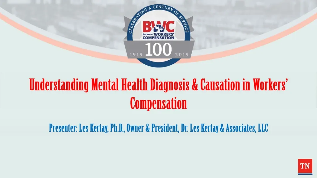 understanding mental health diagnosis causation in workers compensation n.