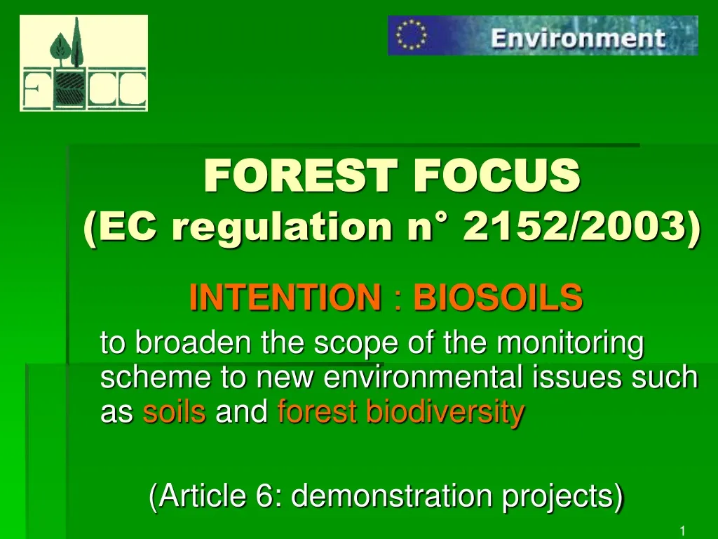 forest focus ec regulation n 2152 2003 n.