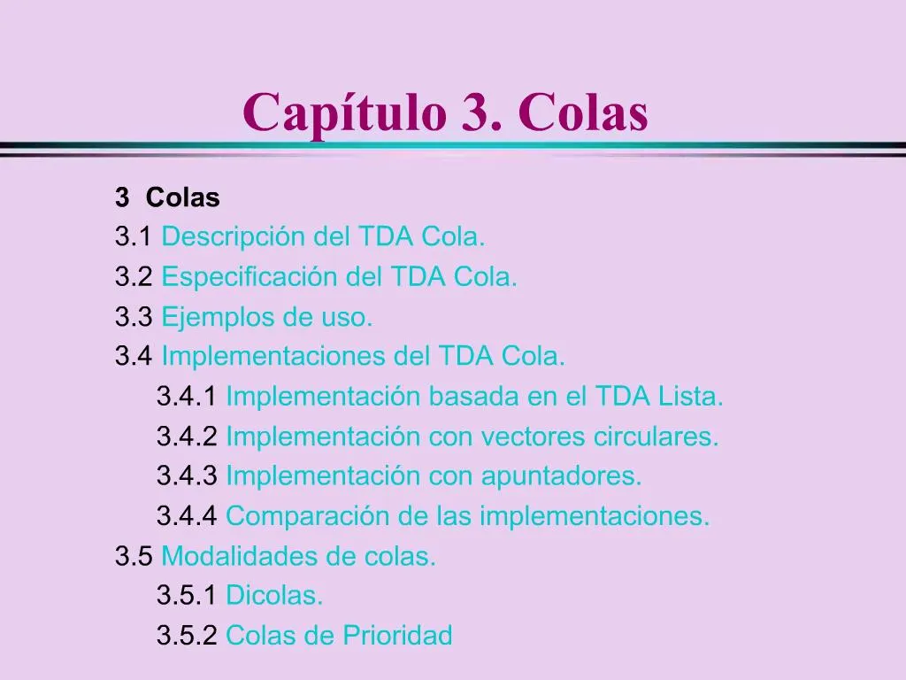 PPT - Cap Tulo 3. Colas PowerPoint Presentation, Free Download - ID:228958