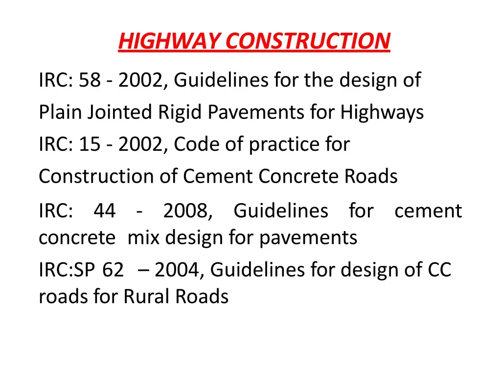 highway construction n.