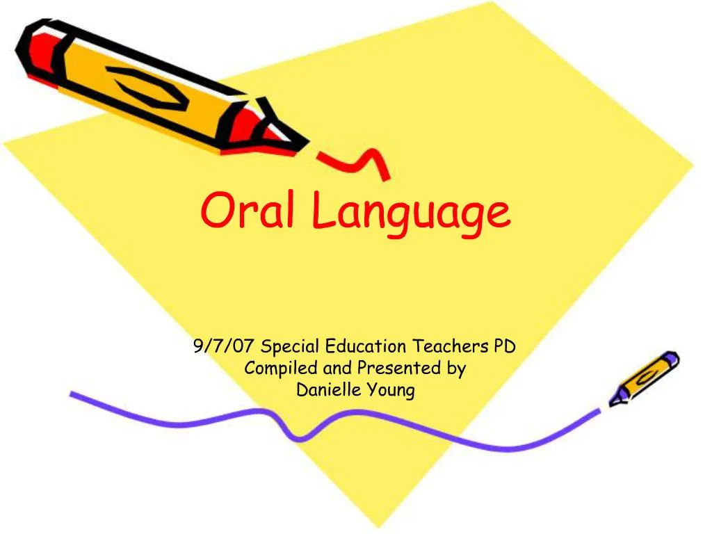 powerpoint presentation on oral language
