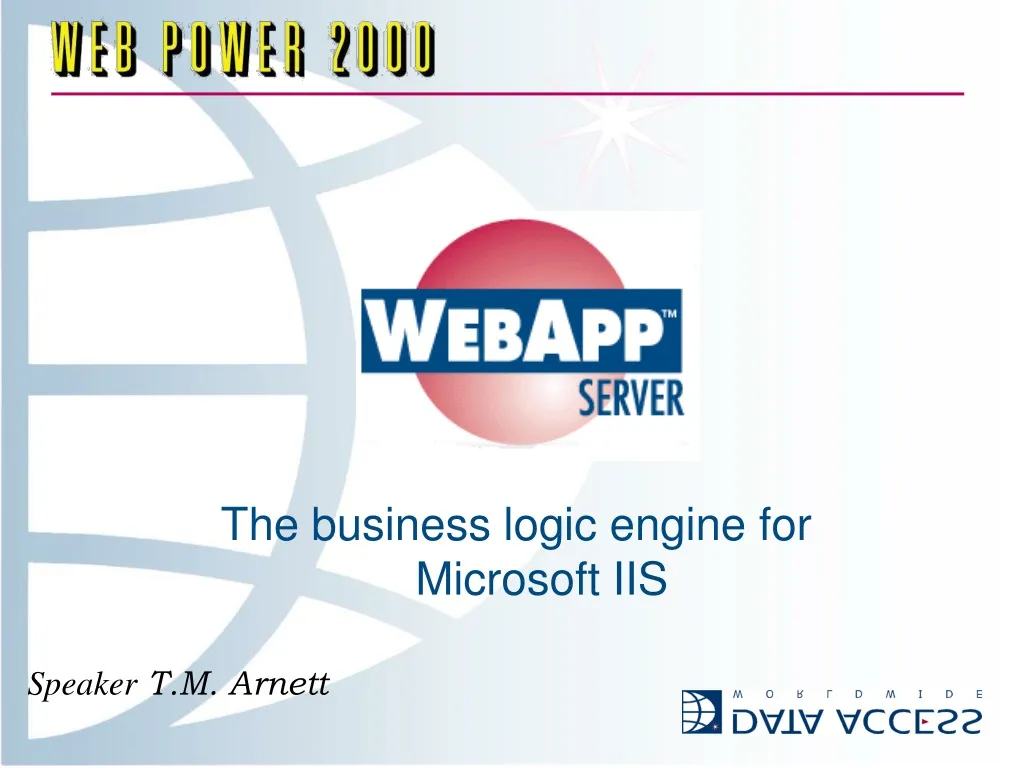 the business logic engine for microsoft iis n.