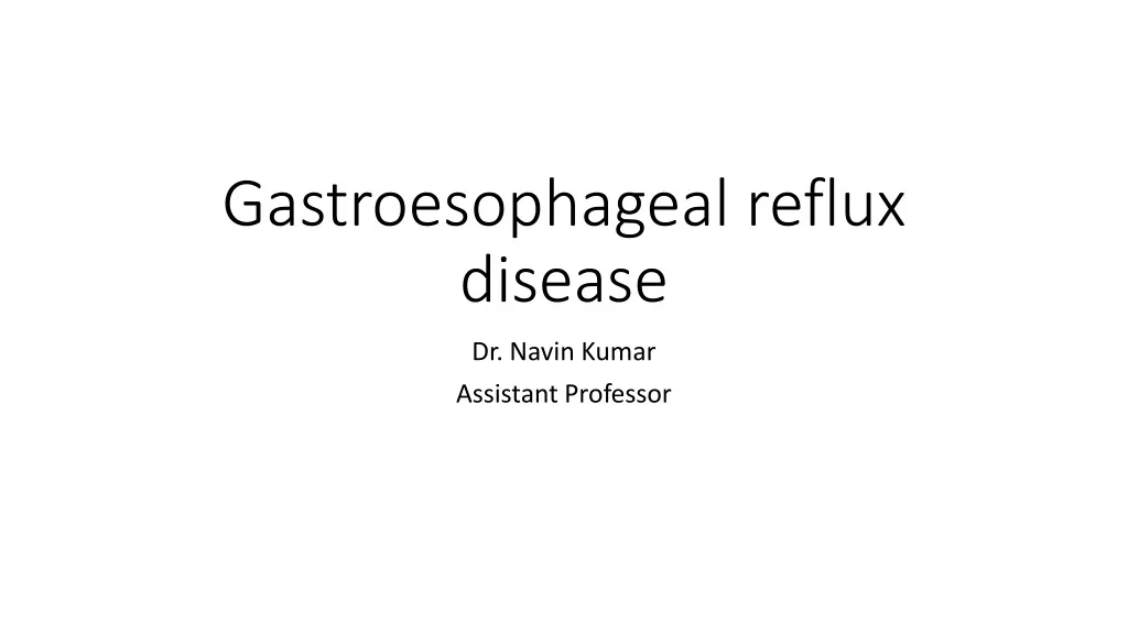 gastroesophageal reflux disease n.
