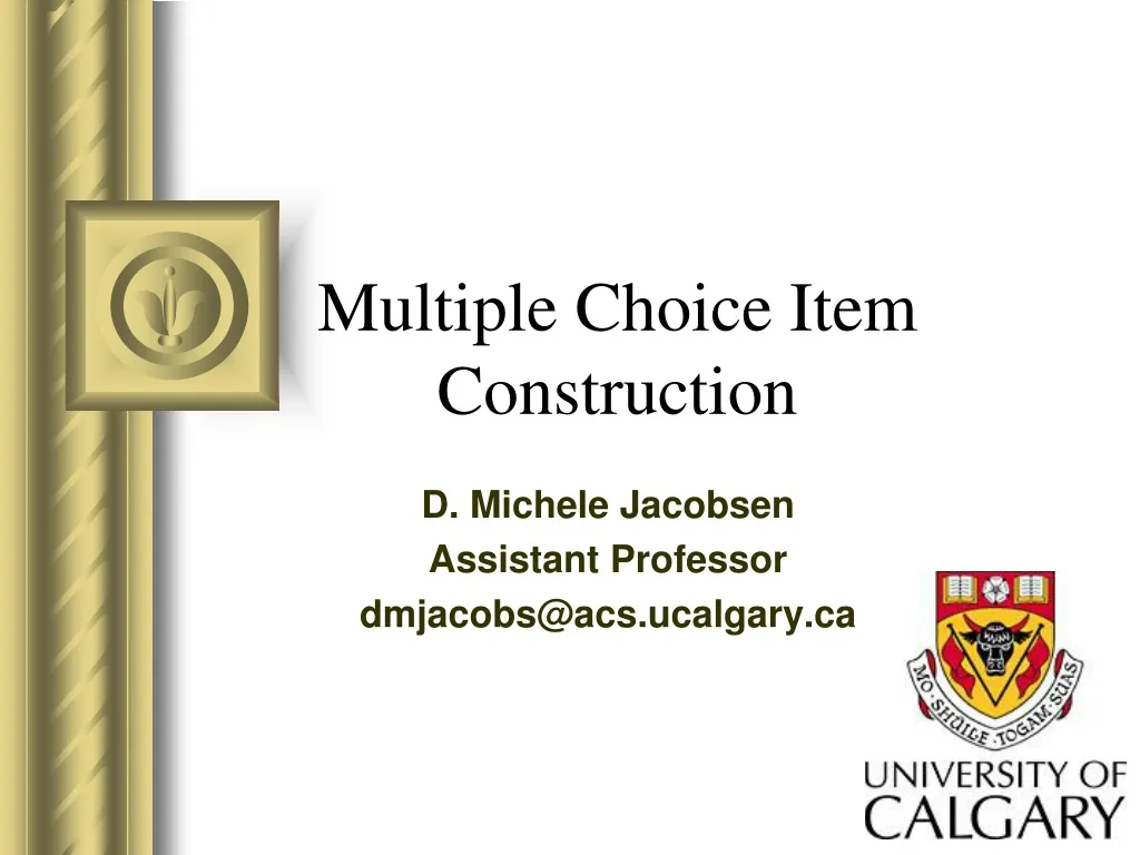 multiple choice item construction n.