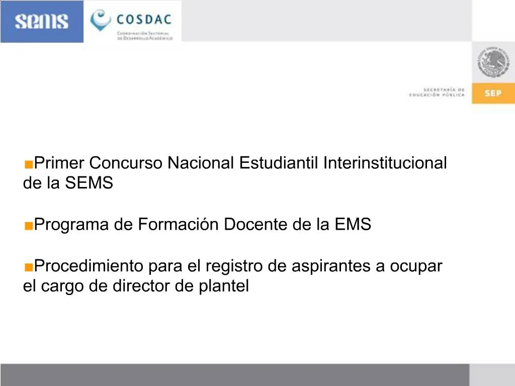 PPT - Programa Sectorial De Educaci N 2007-2012 Decenio De La Educaci N ...