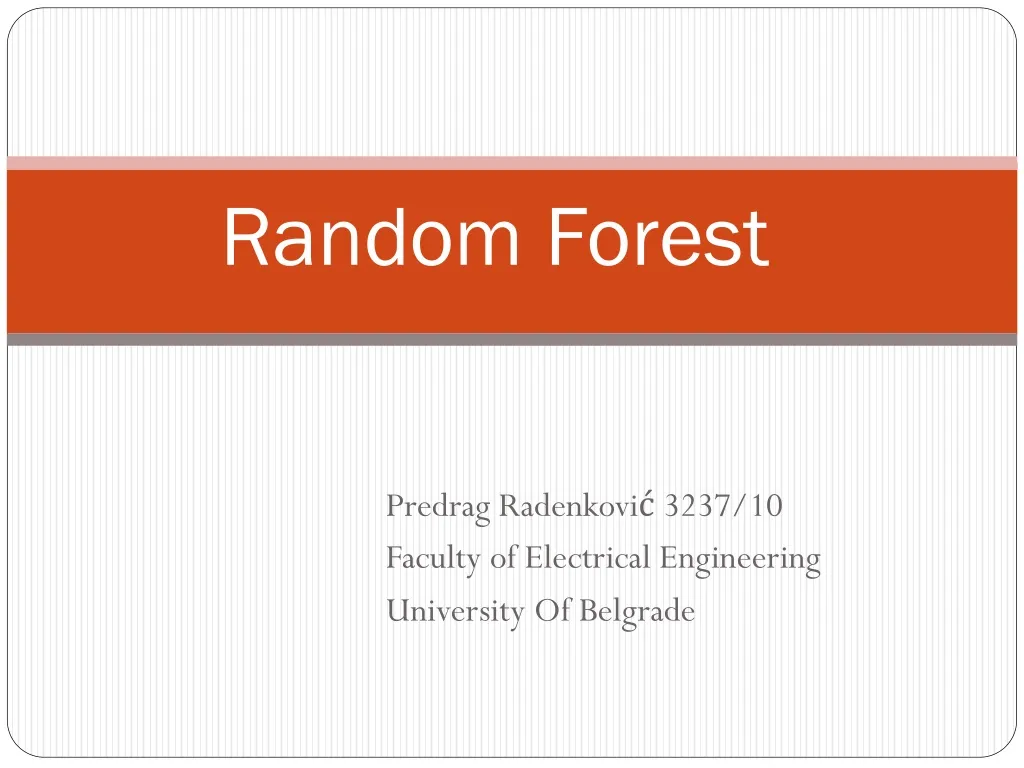 random forest n.