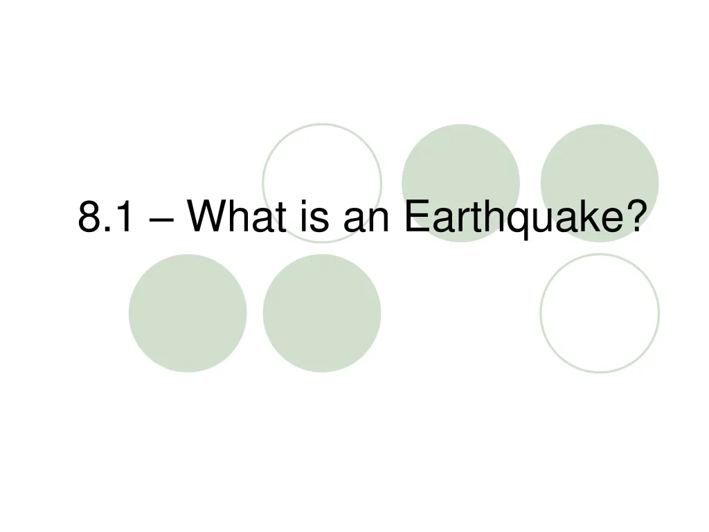 8 1 what is an earthquake n.