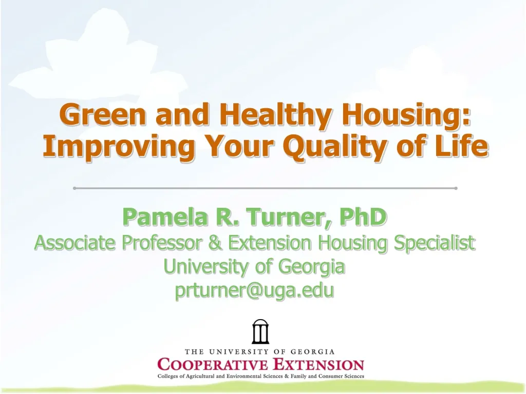 green and healthy housing improving your quality of life n.