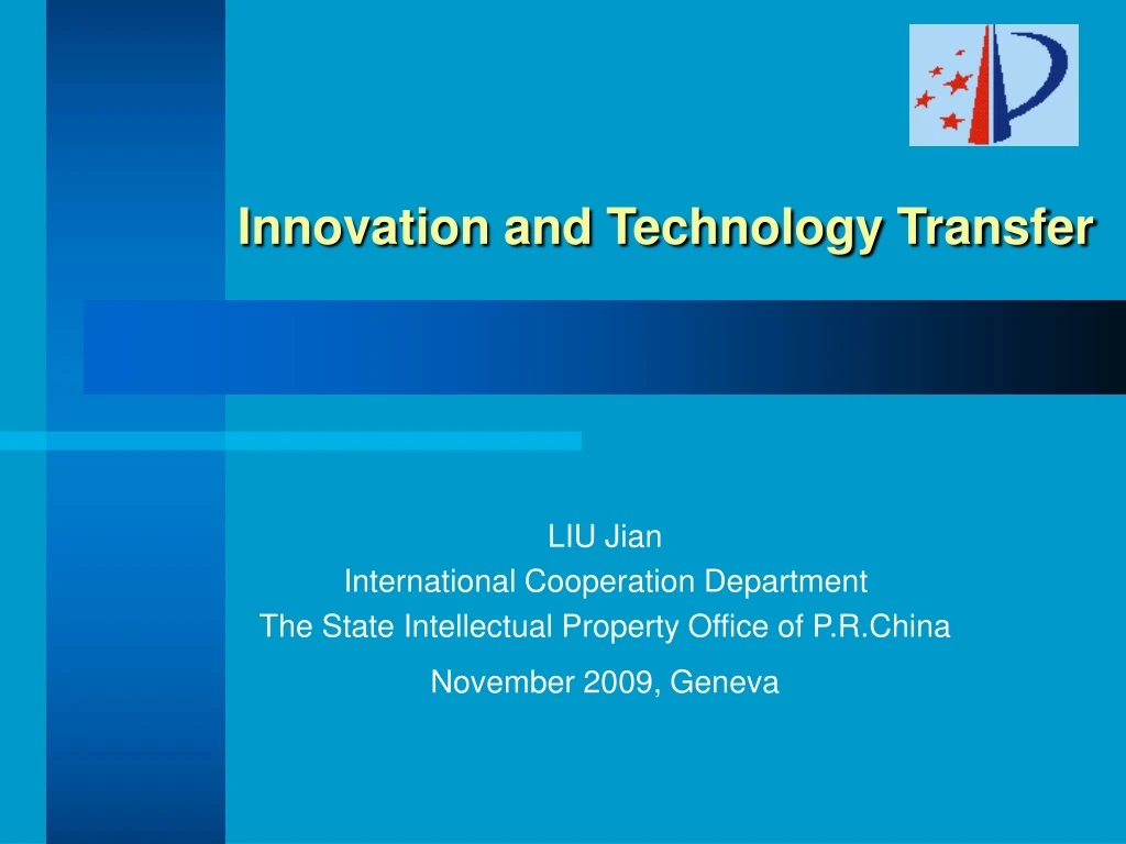 innovation and technology transfer n.