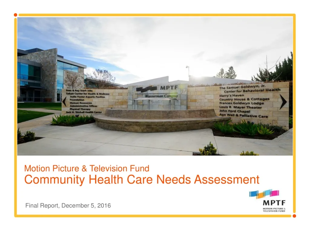 motion picture television fund community health care needs assessment n.