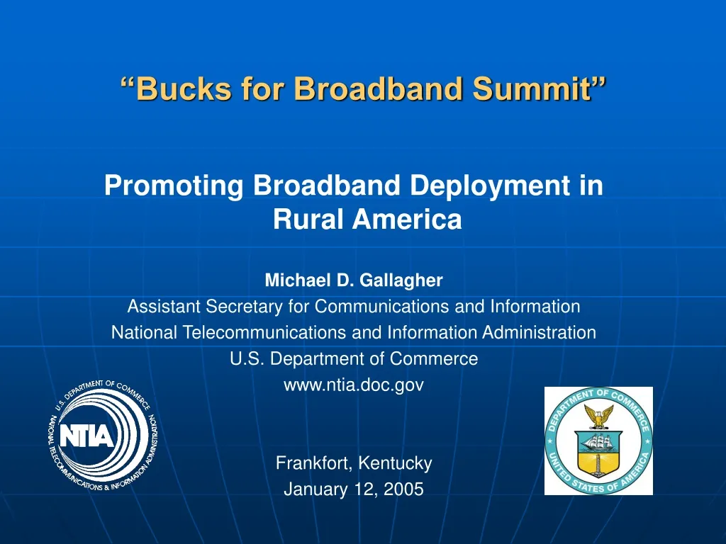 bucks for broadband summit n.