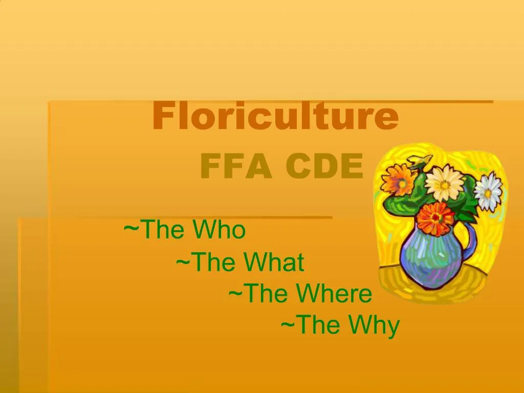 PPT - Floriculture FFA CDE PowerPoint Presentation, Free Download - ID ...