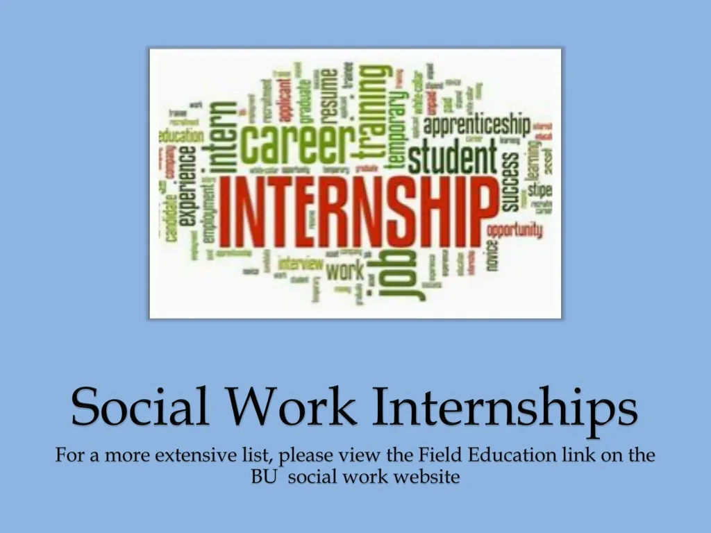 social work research internship