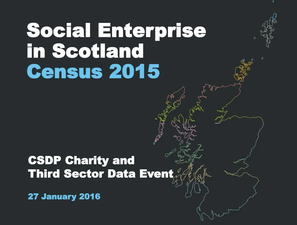 social enterprise in scotland census 2015 n.