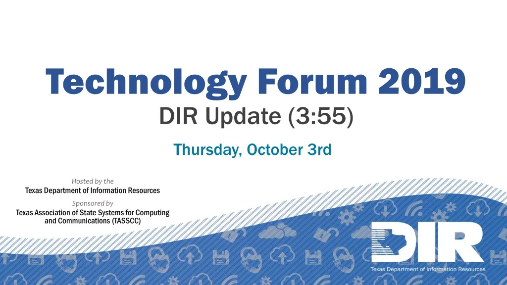 technology forum 2019 dir update 3 55 n.