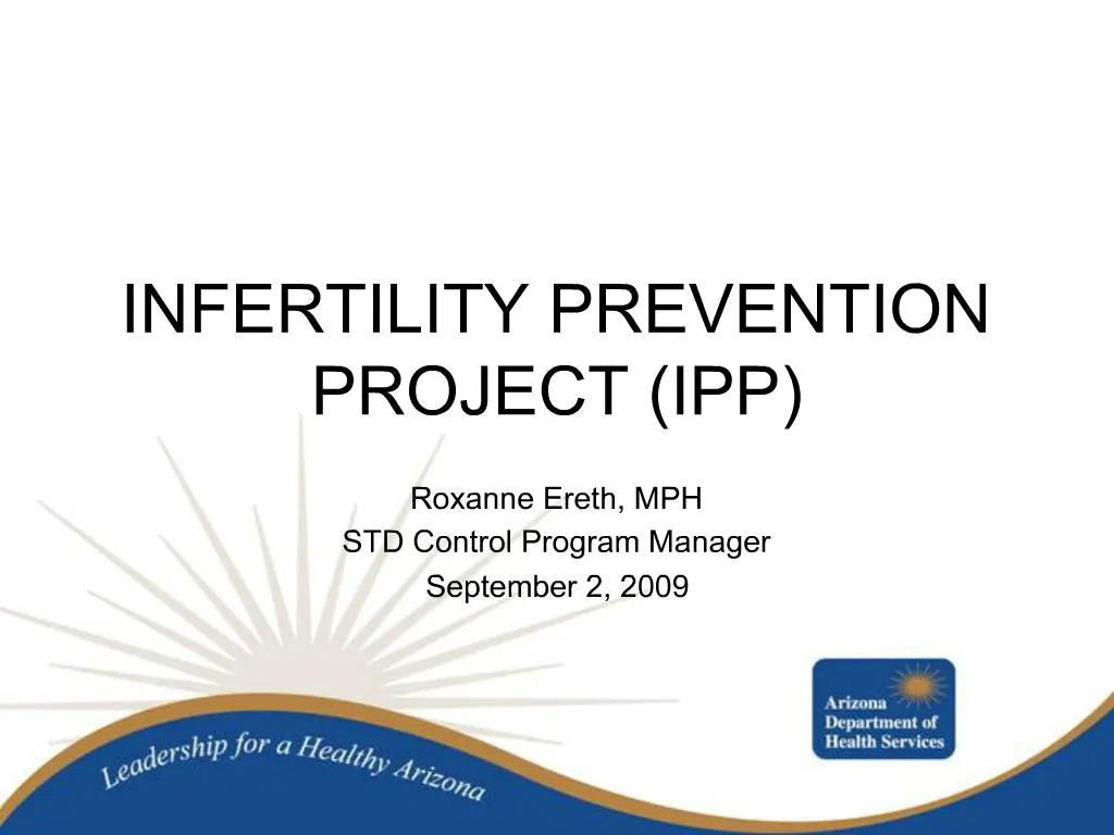 PPT - INFERTILITY PREVENTION PROJECT IPP PowerPoint Presentation, free ...