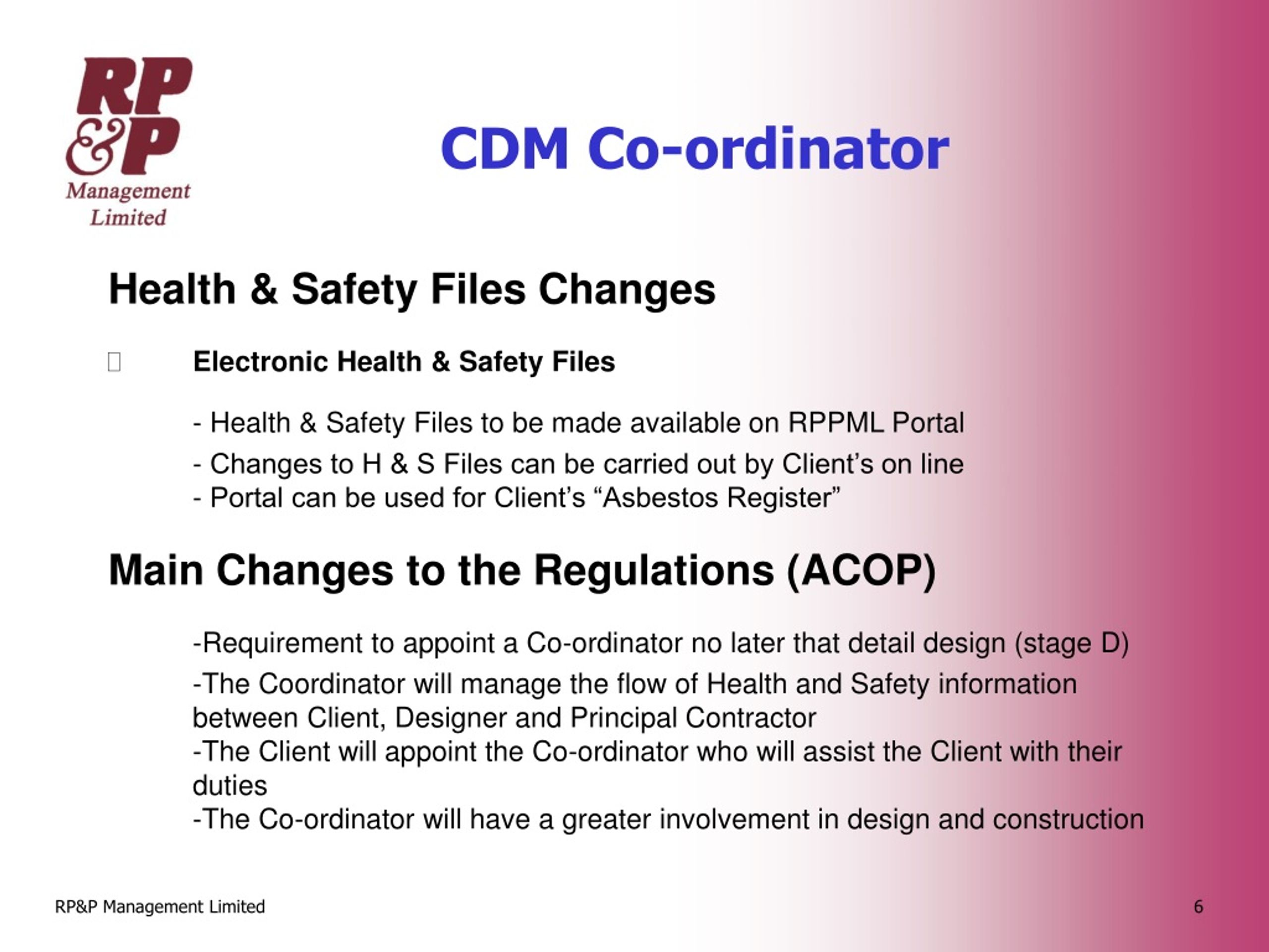 PPT - Presentation on Services Provided By RP&P Management Limited ...