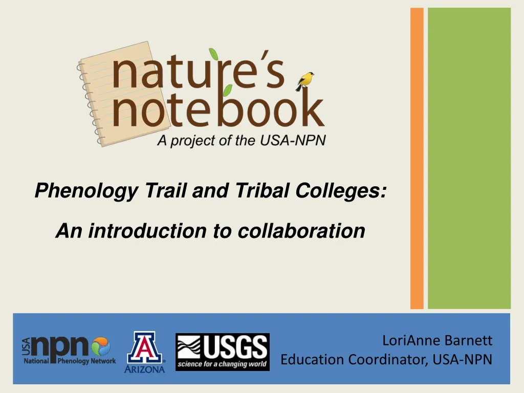 phenology trail and tribal colleges n.