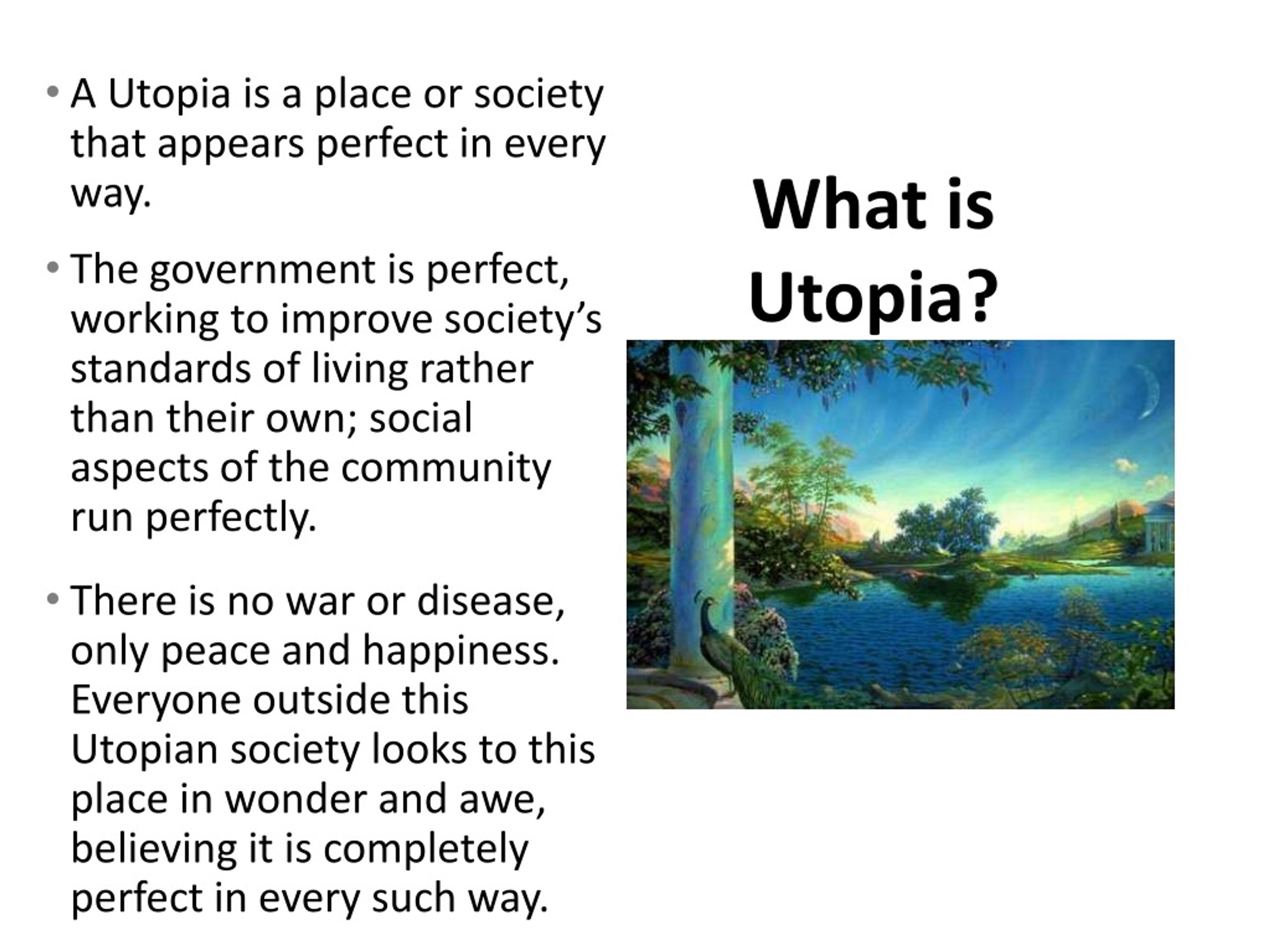 Utopia Example Sentence