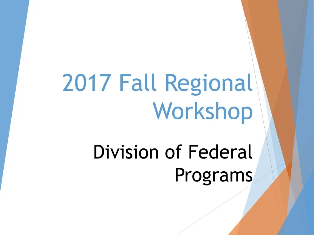 2017 fall regional workshop n.