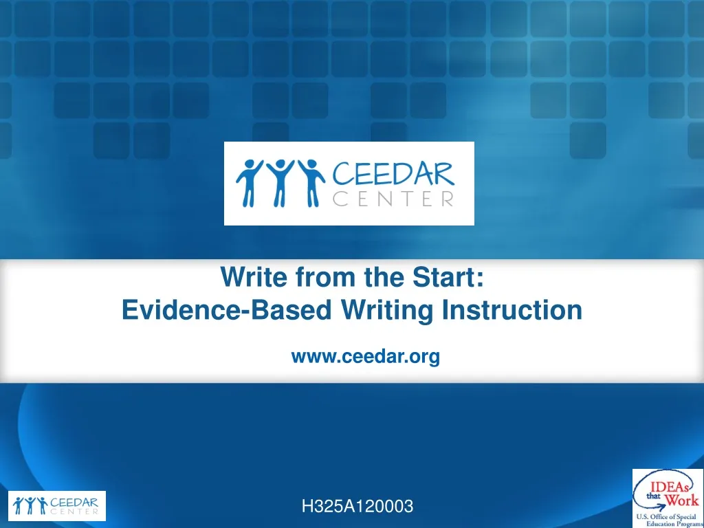 write from the start evidence based writing n.