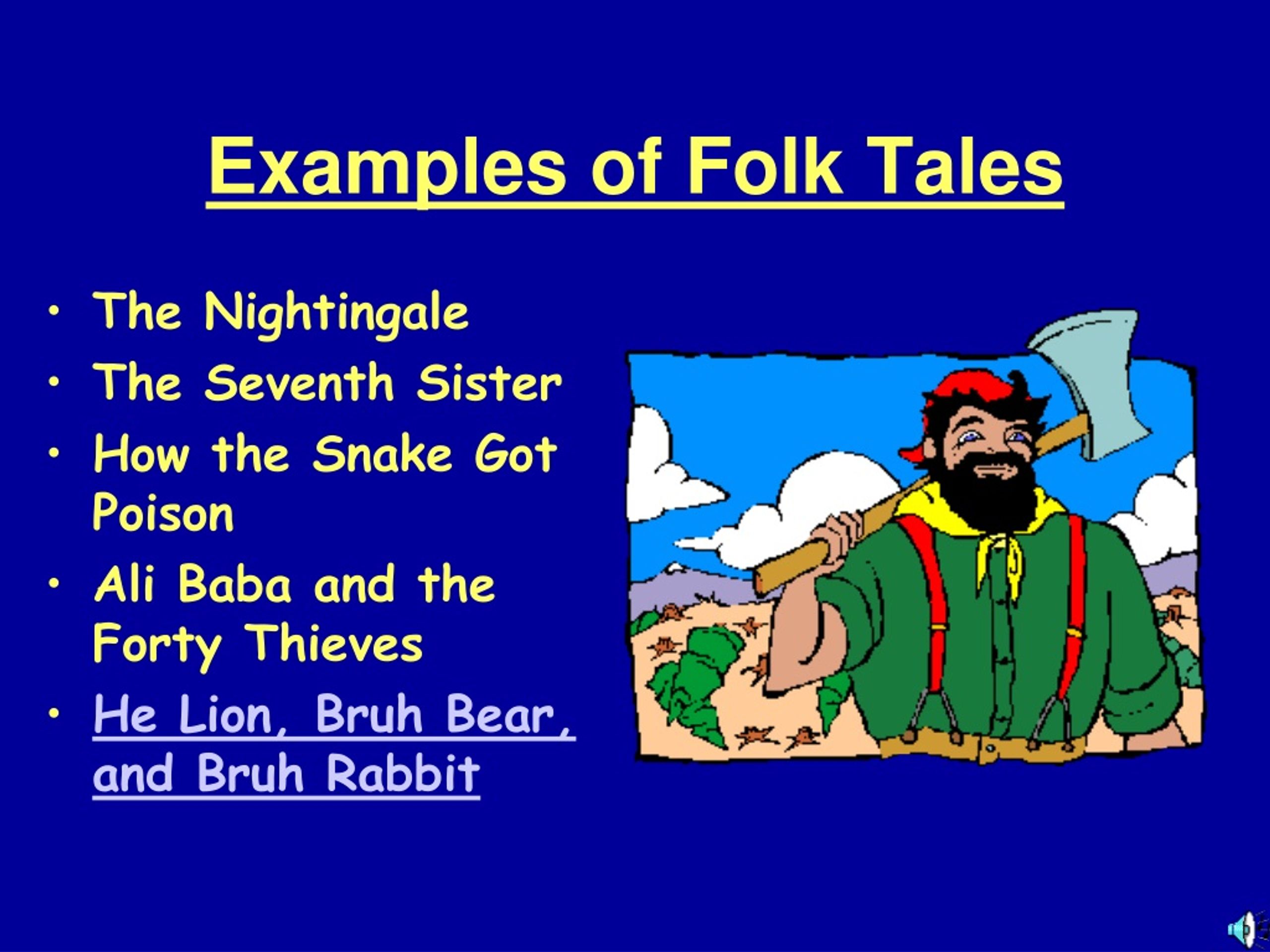 PPT Myths Folk Tales Fables And Fairy Tales PowerPoint 